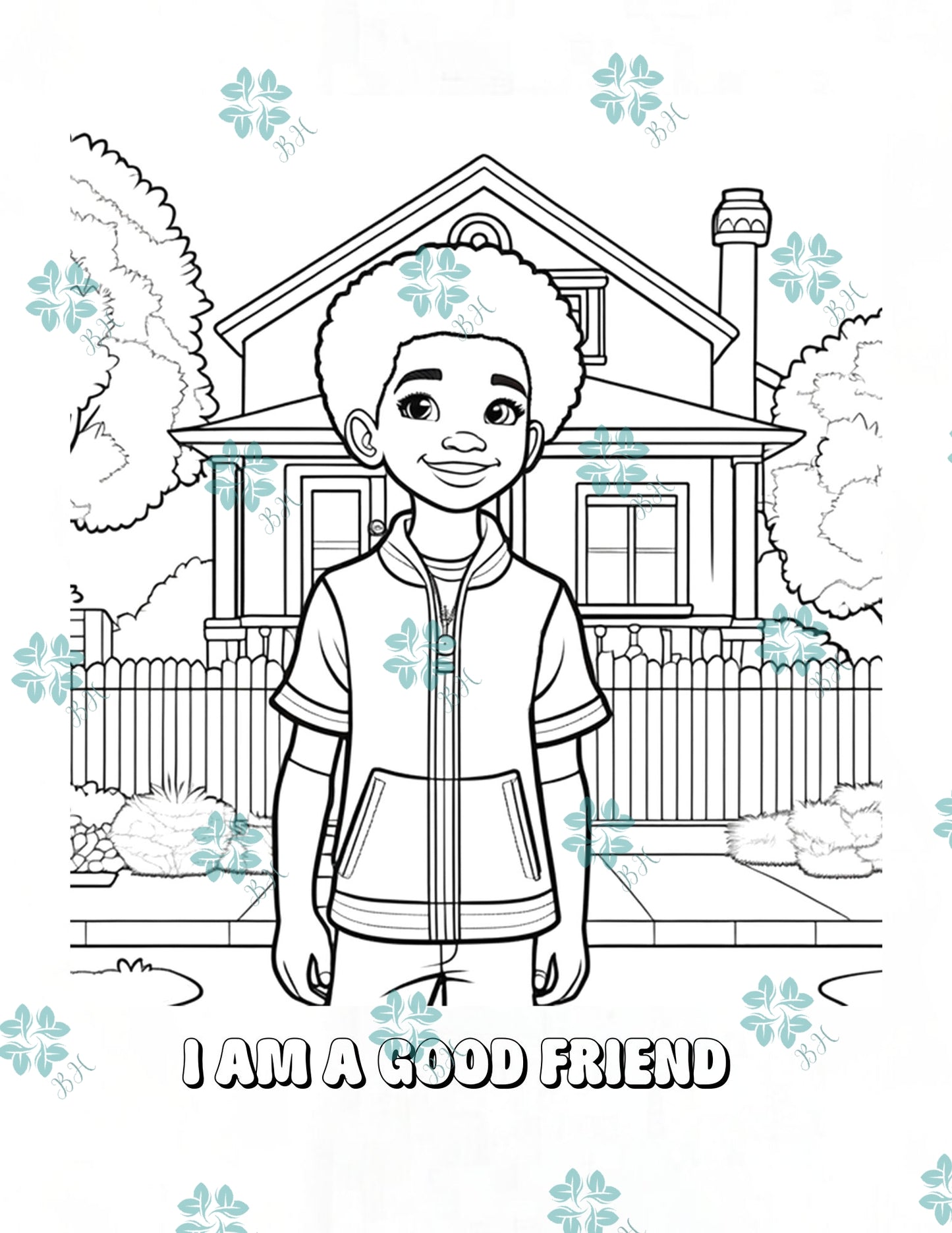 I Am Courageous and Brave: Boys Affirmation Coloring Book