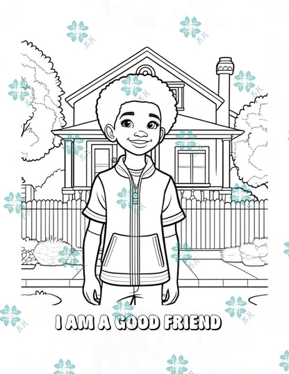 I Am Courageous and Brave: Boys Affirmation Coloring Book